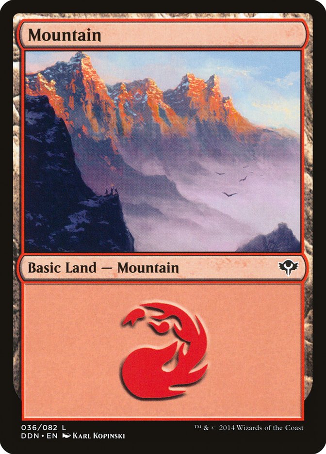Mountain (36) [Duel Decks: Speed vs. Cunning] | Odin's Place