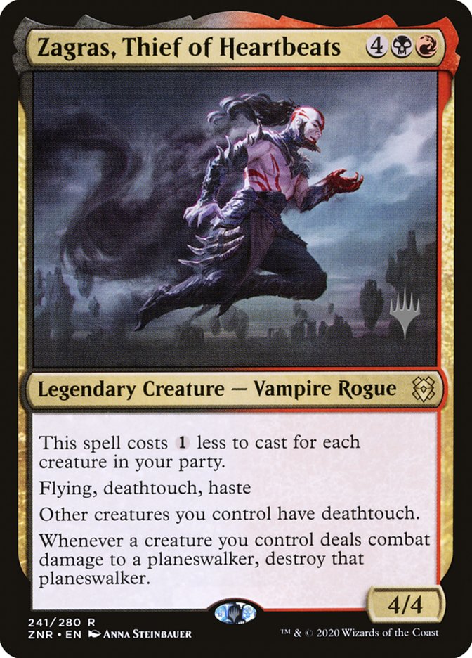 Zagras, Thief of Heartbeats (Promo Pack) [Zendikar Rising Promos] | Odin's Place