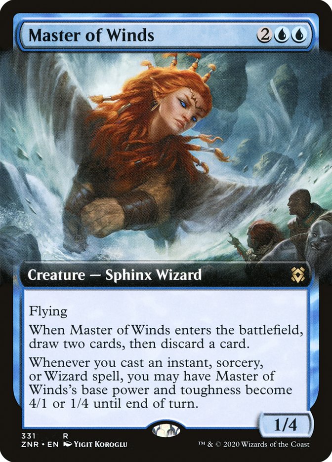 Master of Winds (Extended Art) [Zendikar Rising] | Odin's Place