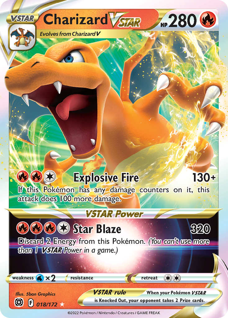 Charizard VSTAR (018/172) (Jumbo Card) [Sword & Shield: Brilliant Stars] | Odin's Place