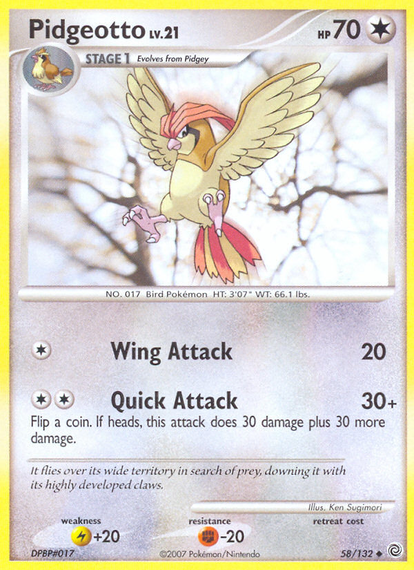 Pidgeotto (58/132) [Diamond & Pearl: Secret Wonders] | Odin's Place