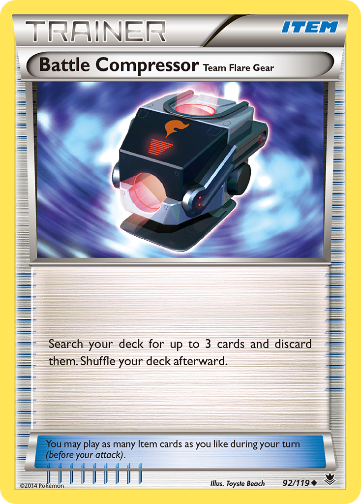 Battle Compressor Team Flare Gear (92/119) [XY: Phantom Forces] | Odin's Place