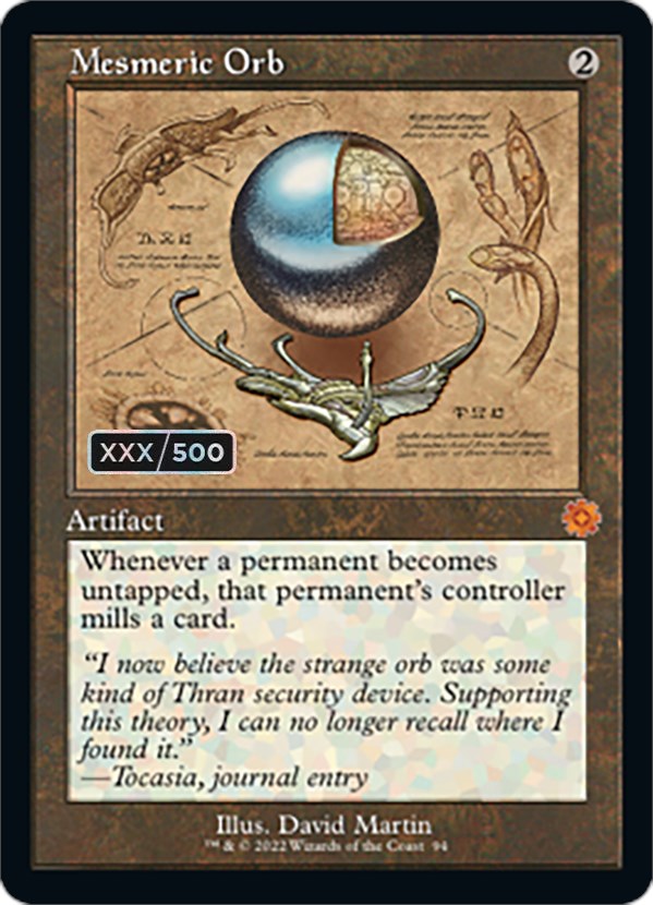 Mesmeric Orb (Retro Schematic) (Serialized) [The Brothers' War Retro Artifacts] | Odin's Place