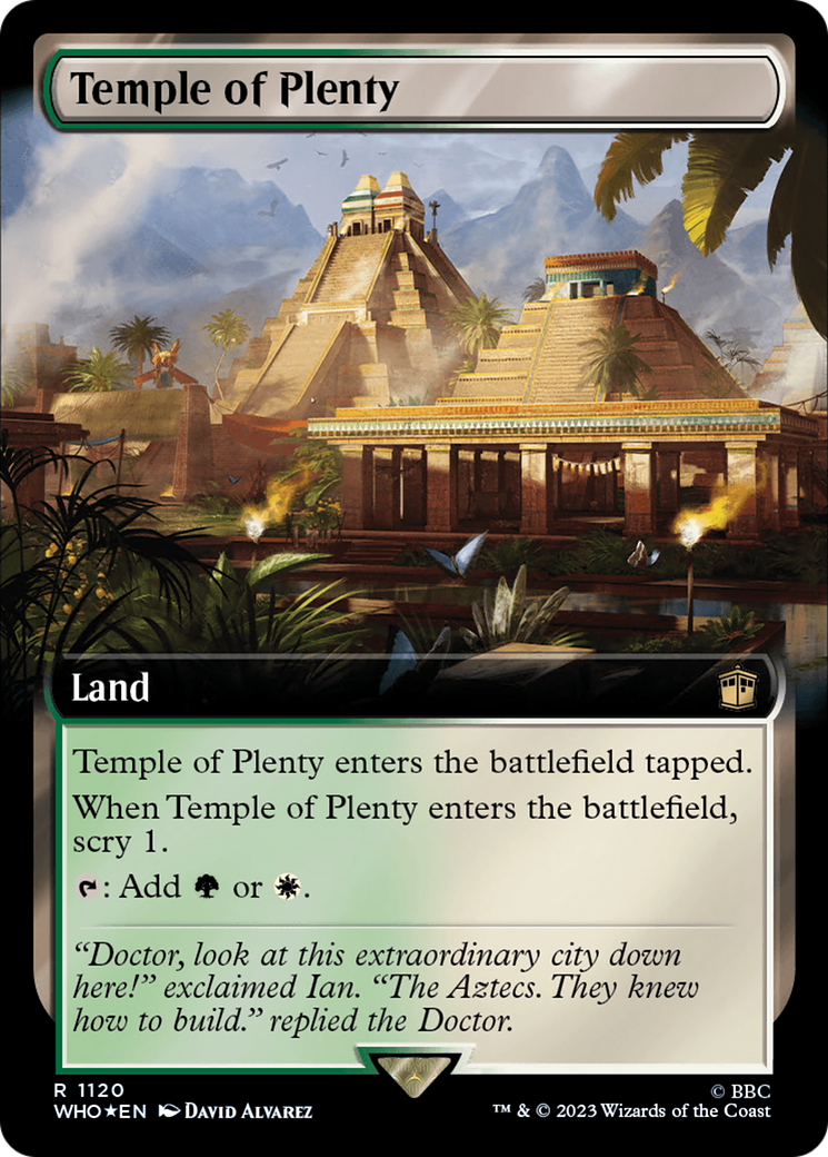 Temple of Plenty (Extended Art) (Surge Foil) [Doctor Who] | Odin's Place