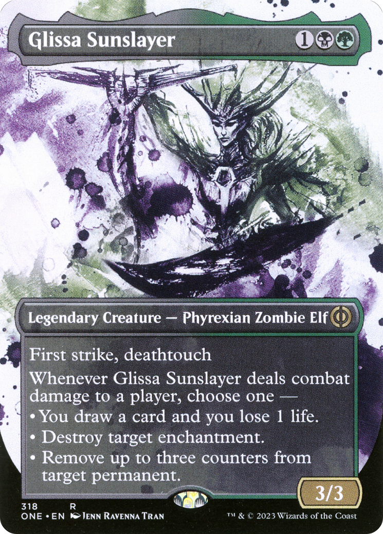 Glissa Sunslayer (Borderless Ichor) [Phyrexia: All Will Be One] | Odin's Place