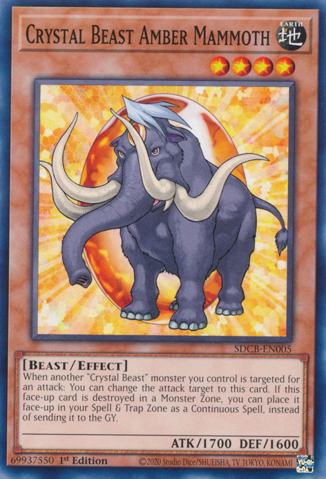 Crystal Beast Amber Mammoth [SDCB-EN005] Common | Odin's Place
