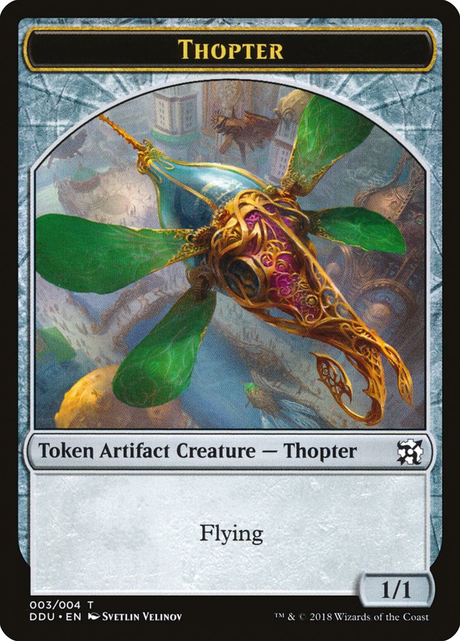 Thopter Token (003/004) [Duel Decks: Elves vs. Inventors Tokens] | Odin's Place