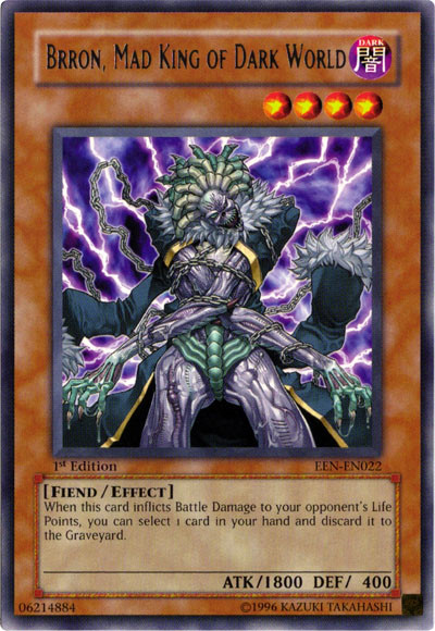 Brron, Mad King of Dark World [EEN-EN022] Rare | Odin's Place