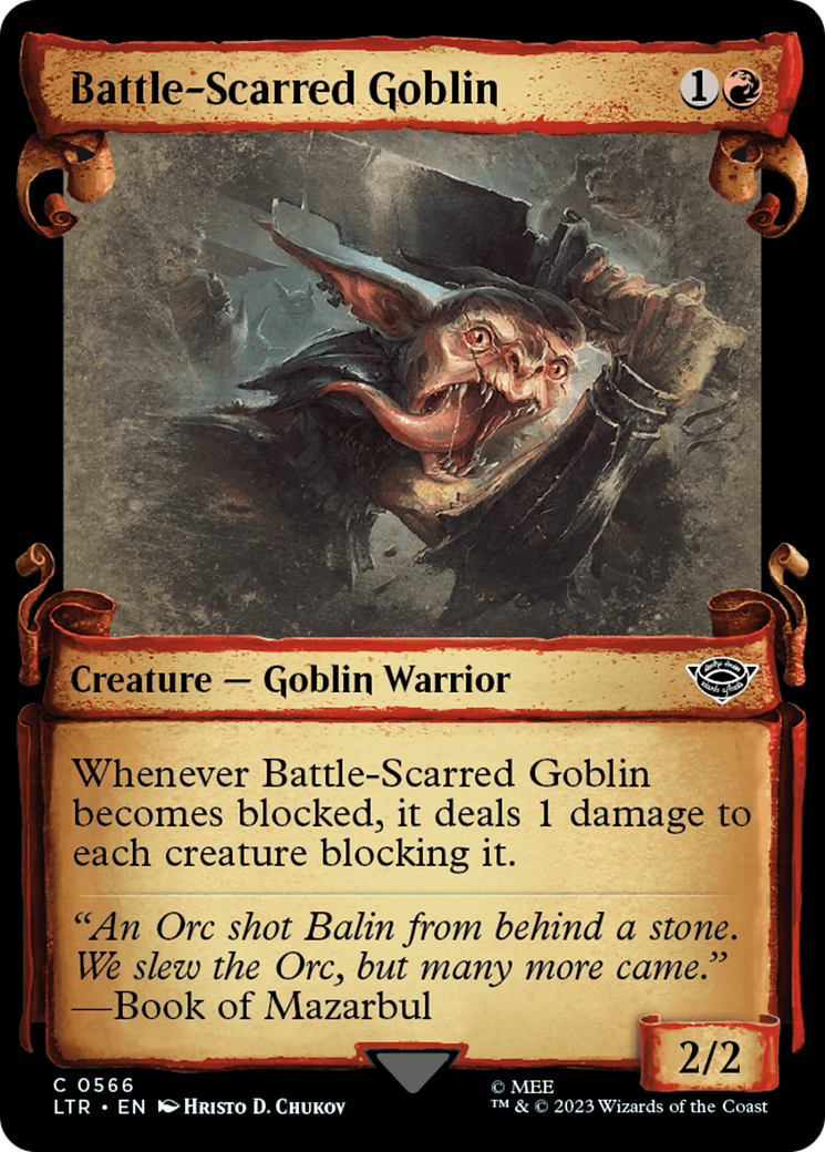 Battle-Scarred Goblin [The Lord of the Rings: Tales of Middle-Earth Showcase Scrolls] | Odin's Place