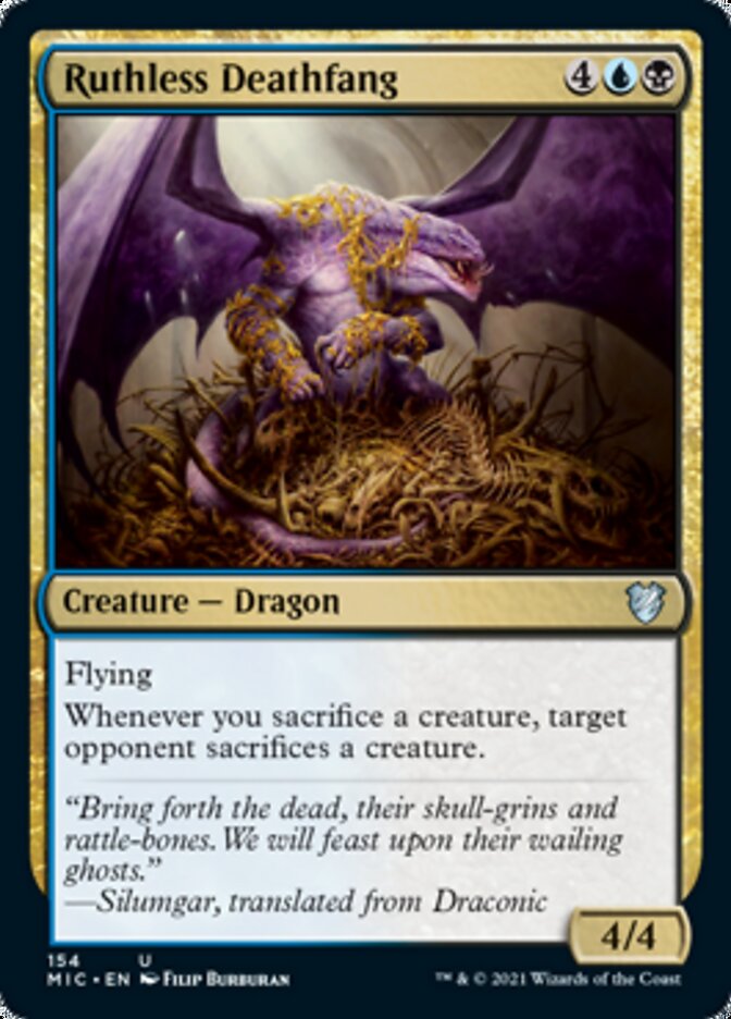Ruthless Deathfang [Innistrad: Midnight Hunt Commander] | Odin's Place