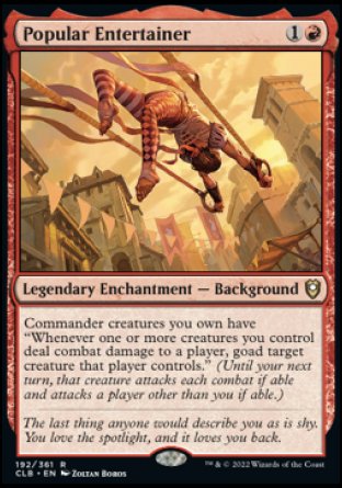 Popular Entertainer [Commander Legends: Battle for Baldur's Gate] | Odin's Place