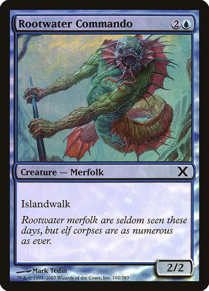 Rootwater Commando (Premium Foil) [Tenth Edition] | Odin's Place