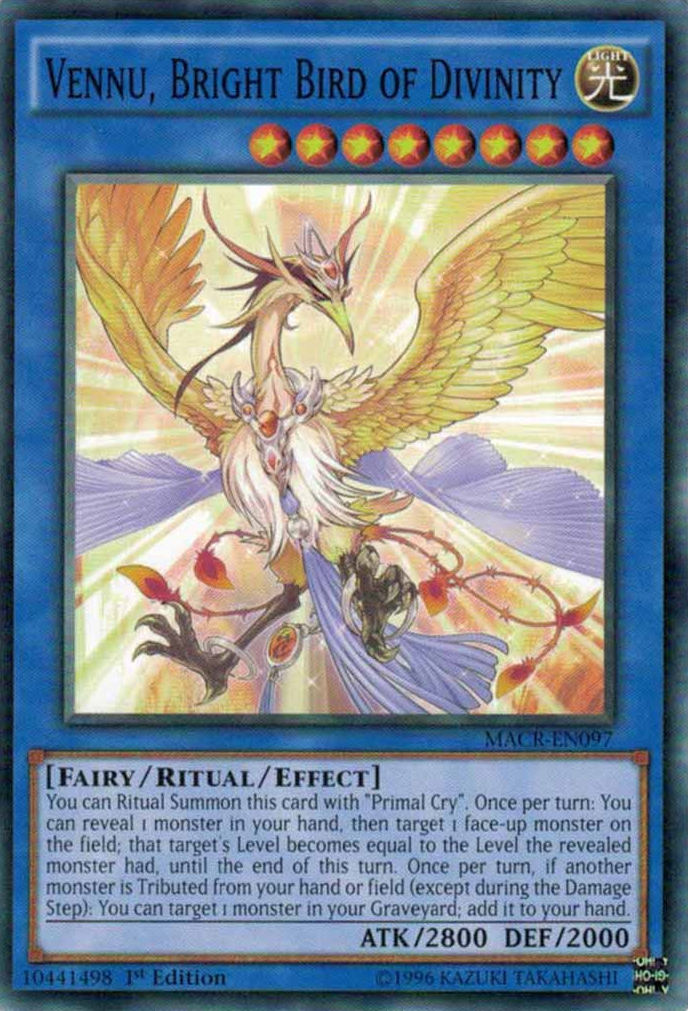 Vennu, Bright Bird of Divinity [MACR-EN097] Common | Odin's Place