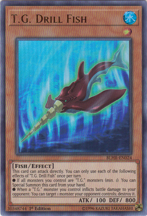 T.G. Drill Fish [BLHR-EN024] Ultra Rare | Odin's Place