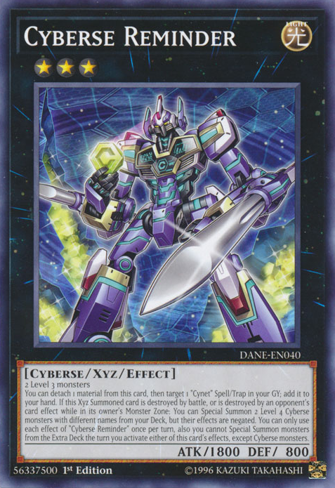 Cyberse Reminder [DANE-EN040] Common | Odin's Place