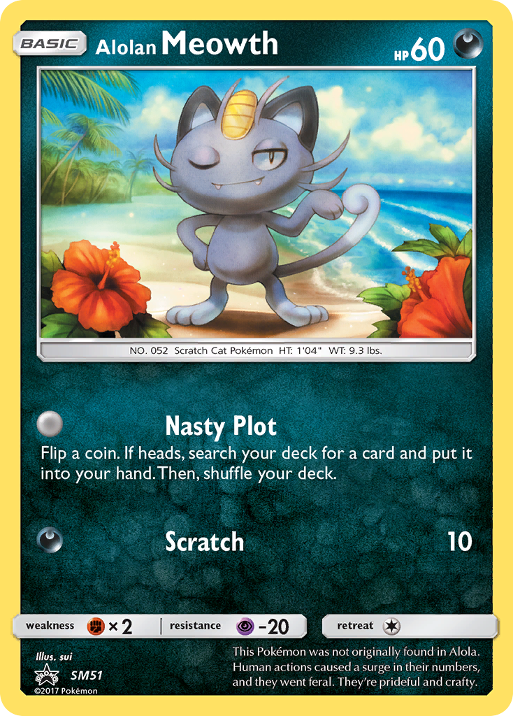 Alolan Meowth (SM51) [Sun & Moon: Black Star Promos] | Odin's Place
