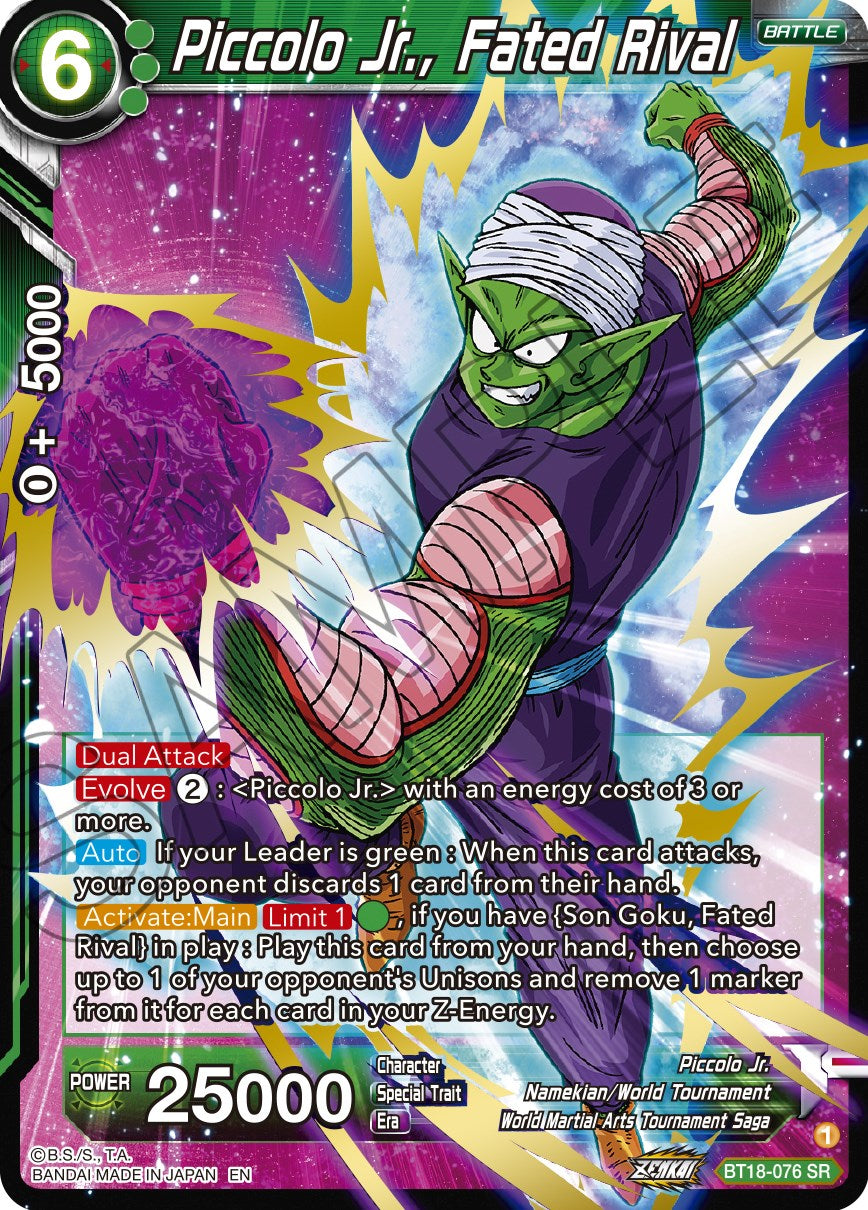 Piccolo Jr., Fated Rival (BT18-076) [Dawn of the Z-Legends] | Odin's Place