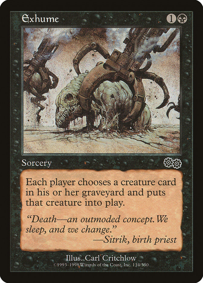 Exhume (134) [Urza's Saga] | Odin's Place