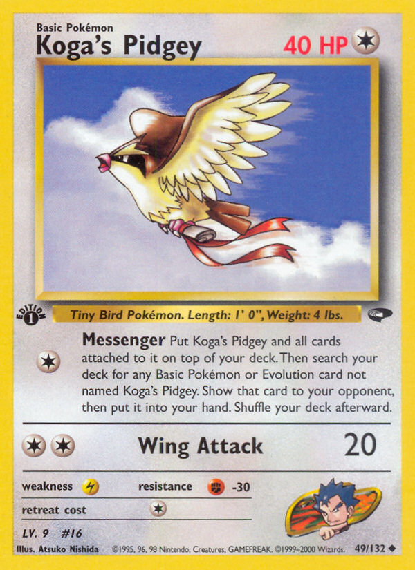 Koga's Pidgey (49/132) [Gym Challenge 1st Edition] | Odin's Place