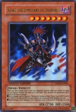 Gorz the Emissary of Darkness [YR01-EN003] Ultra Rare | Odin's Place