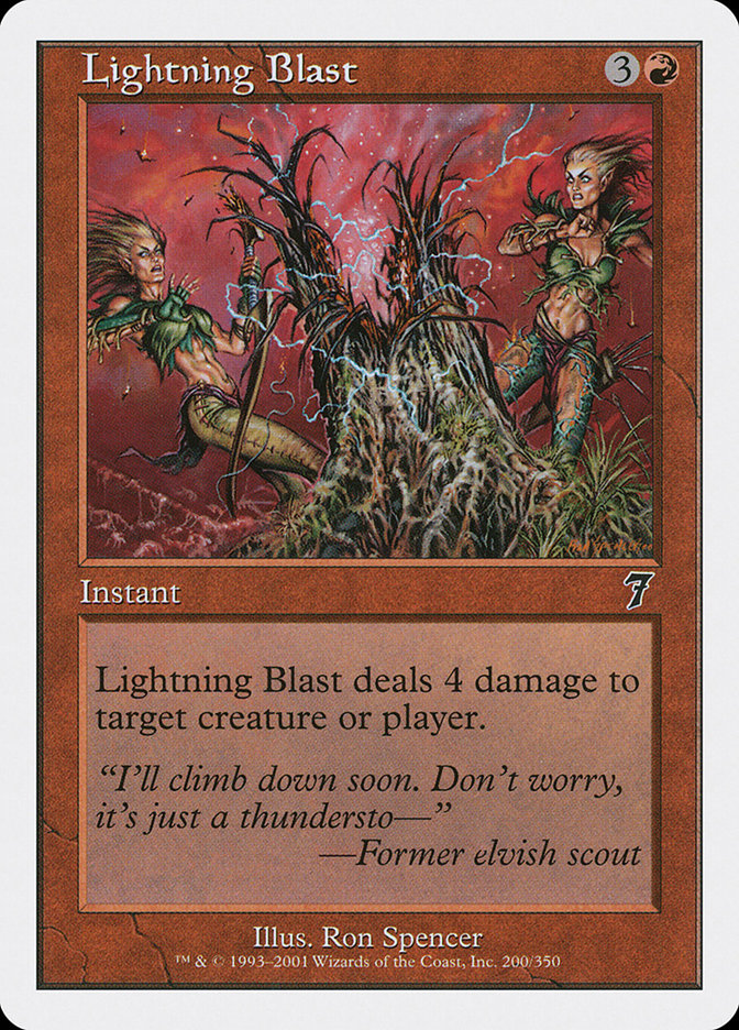 Lightning Blast (200) [Seventh Edition] | Odin's Place