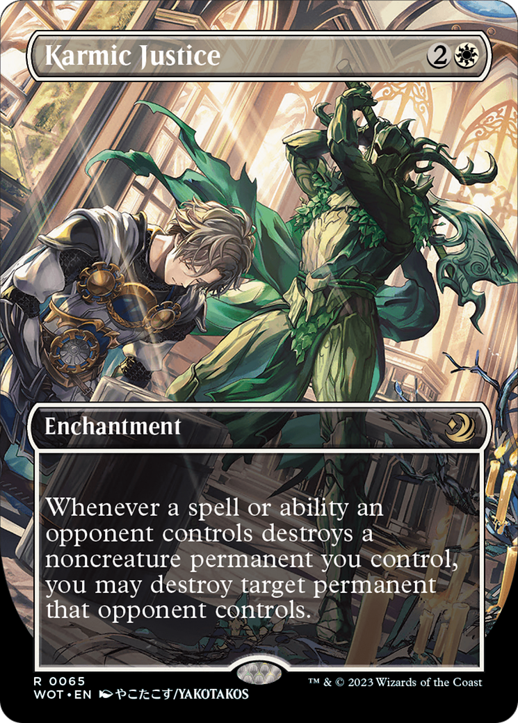 Karmic Justice (Anime Borderless) [Wilds of Eldraine: Enchanting Tales] | Odin's Place