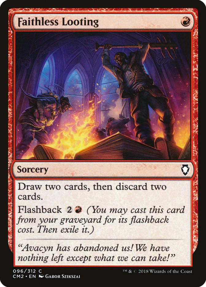Faithless Looting (96) [Commander Anthology Volume II] | Odin's Place
