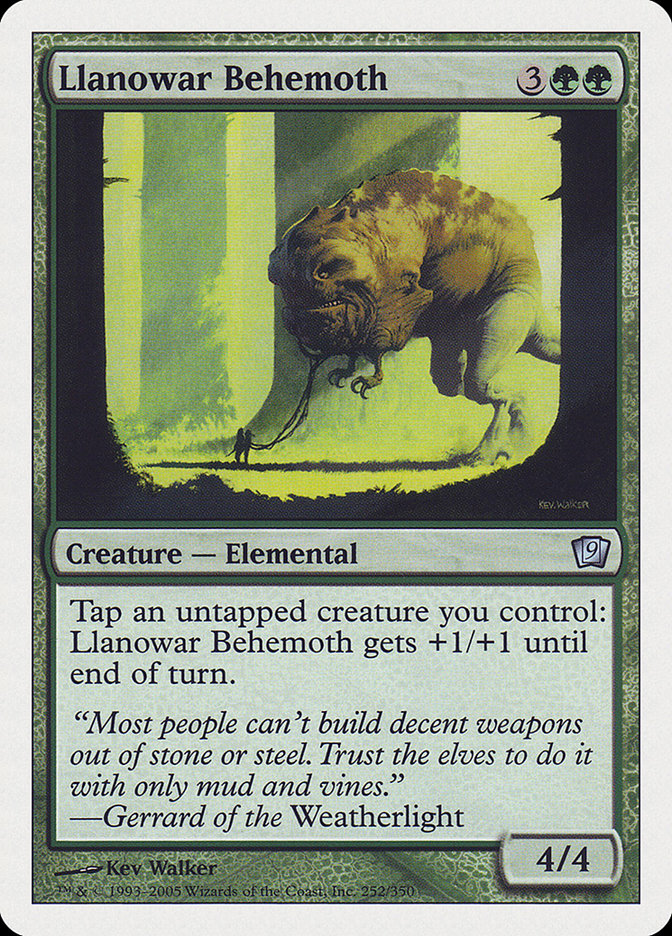 Llanowar Behemoth (252) [Ninth Edition] | Odin's Place