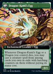 The Dragon-Kami Reborn // Dragon-Kami's Egg (Extended Art) [Kamigawa: Neon Dynasty] | Odin's Place
