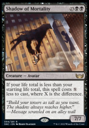 Shadow of Mortality (Promo Pack) [Streets of New Capenna Promos] | Odin's Place
