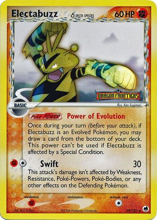 Electabuzz (29/101) (Delta Species) (Stamped) [EX: Dragon Frontiers] | Odin's Place