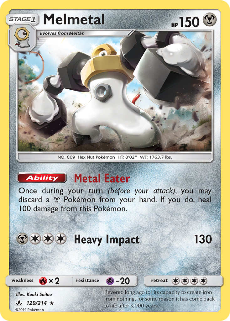 Melmetal (129/214) [Sun & Moon: Unbroken Bonds] | Odin's Place