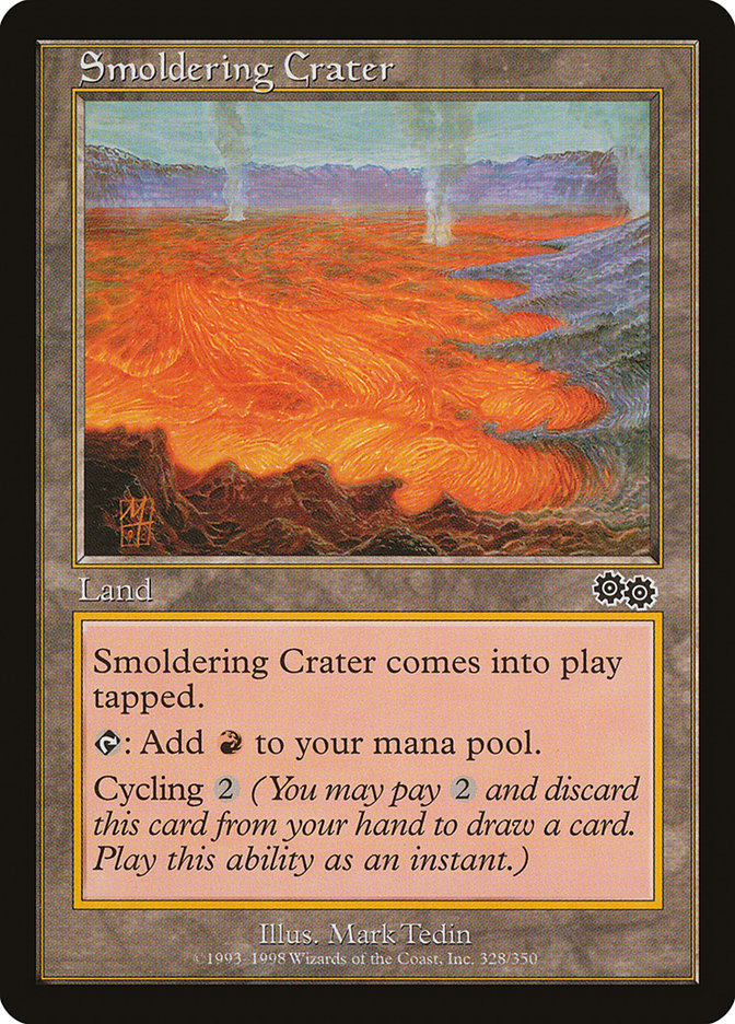 Smoldering Crater (328) [Urza's Saga] | Odin's Place