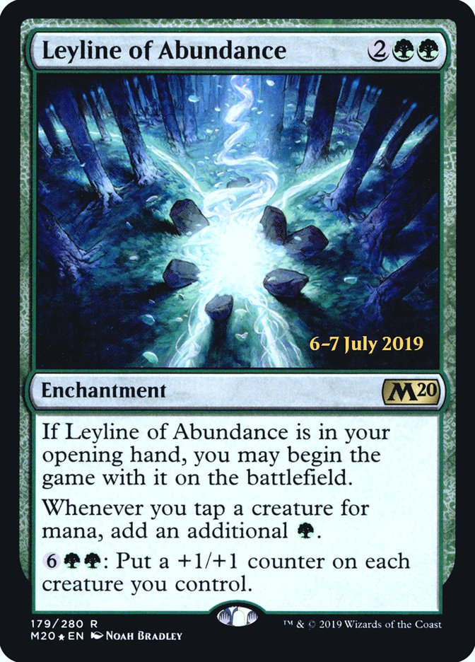 Leyline of Abundance [Core Set 2020 Prerelease Promos] | Odin's Place