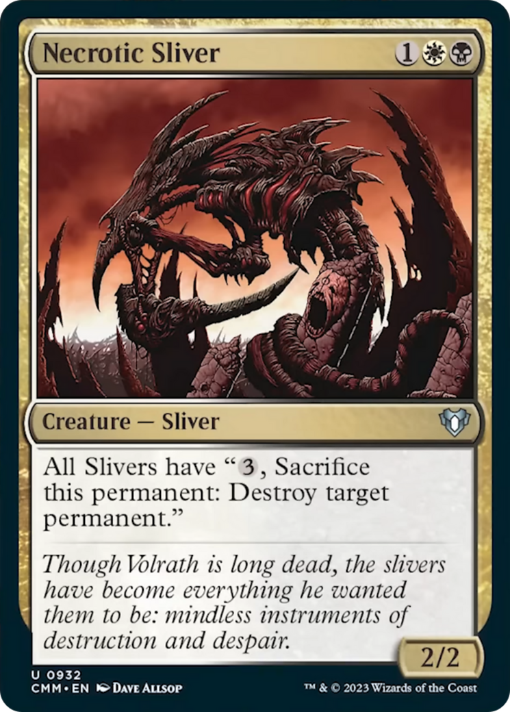 Necrotic Sliver [Commander Masters] | Odin's Place