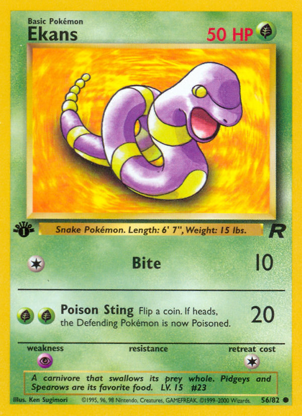 Ekans (56/82) [Team Rocket 1st Edition] | Odin's Place