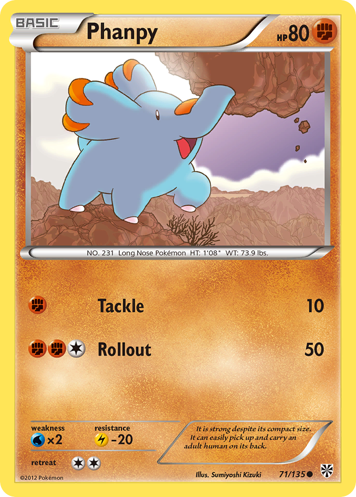 Phanpy (71/135) [Black & White: Plasma Storm] | Odin's Place