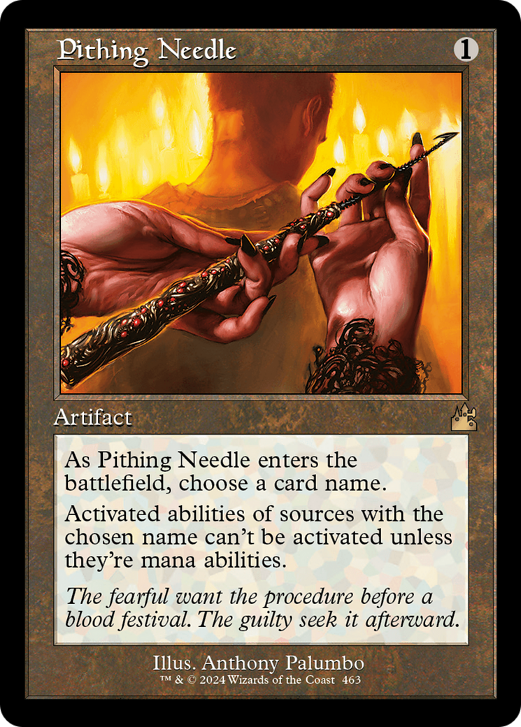 Pithing Needle (Retro Frame) [Ravnica Remastered] | Odin's Place