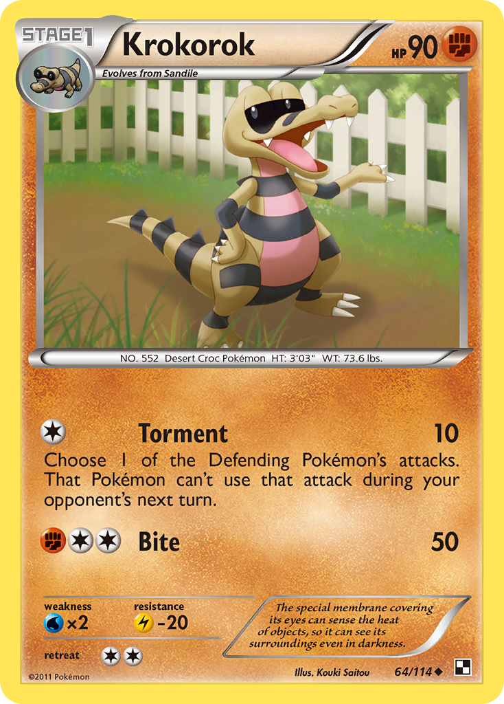 Krokorok (64/114) [Black & White: Base Set] | Odin's Place