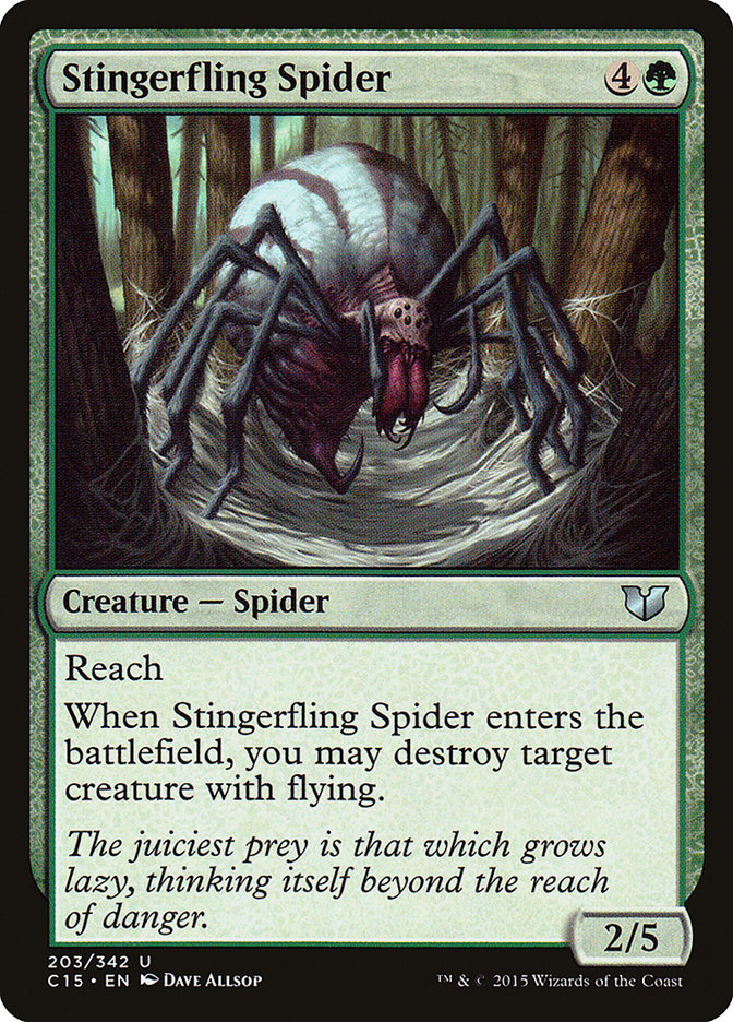 Stingerfling Spider (203) [Commander 2015] | Odin's Place