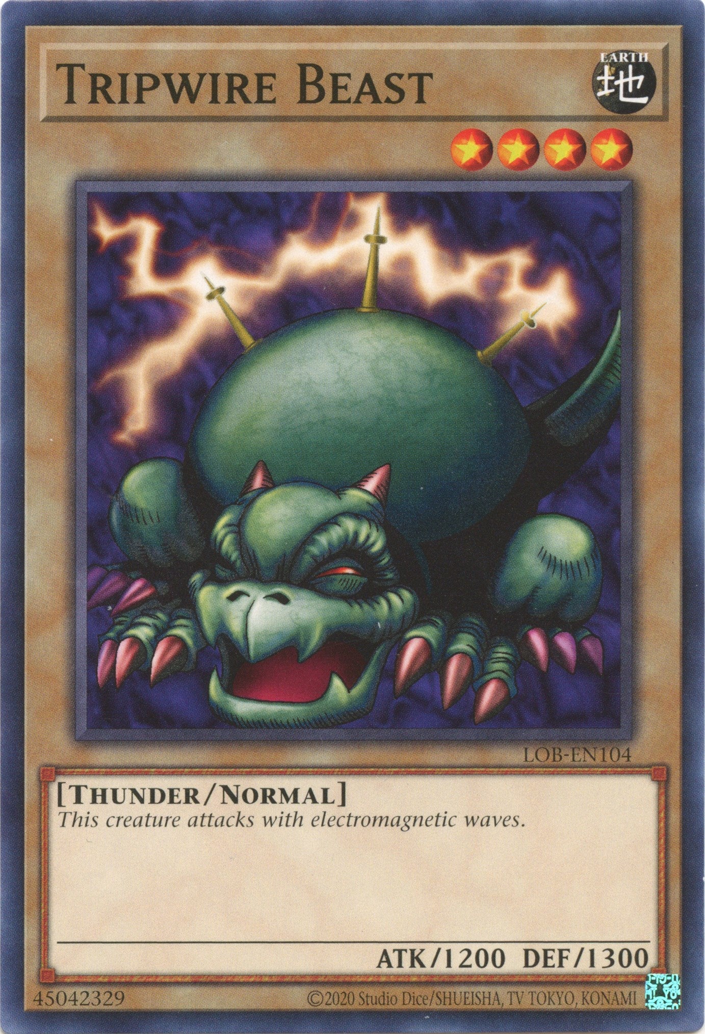 Tripwire Beast (25th Anniversary) [LOB-EN104] Common | Odin's Place