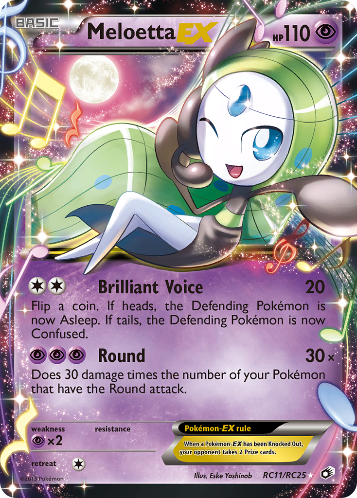 Meloetta EX (RC11/RC25) [Black & White: Legendary Treasures] | Odin's Place