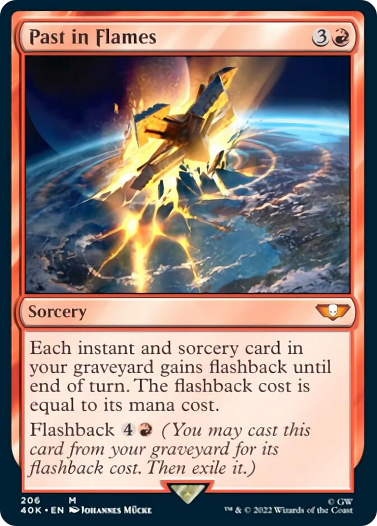 Past in Flames (Surge Foil) [Warhammer 40,000] | Odin's Place