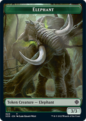 Elephant // Thopter Double-Sided Token [Starter Commander Decks] | Odin's Place