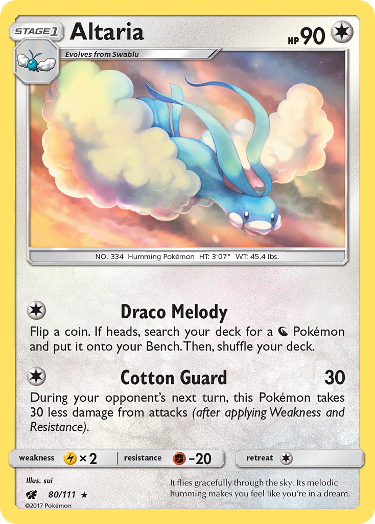 Altaria (80/111) [Sun & Moon: Crimson Invasion] | Odin's Place