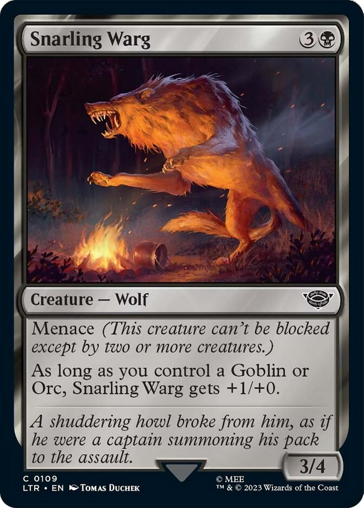 Snarling Warg [The Lord of the Rings: Tales of Middle-Earth] | Odin's Place
