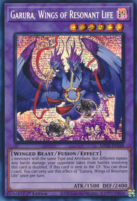 Garura, Wings of Resonant Life [MP23-EN148] Prismatic Secret Rare | Odin's Place