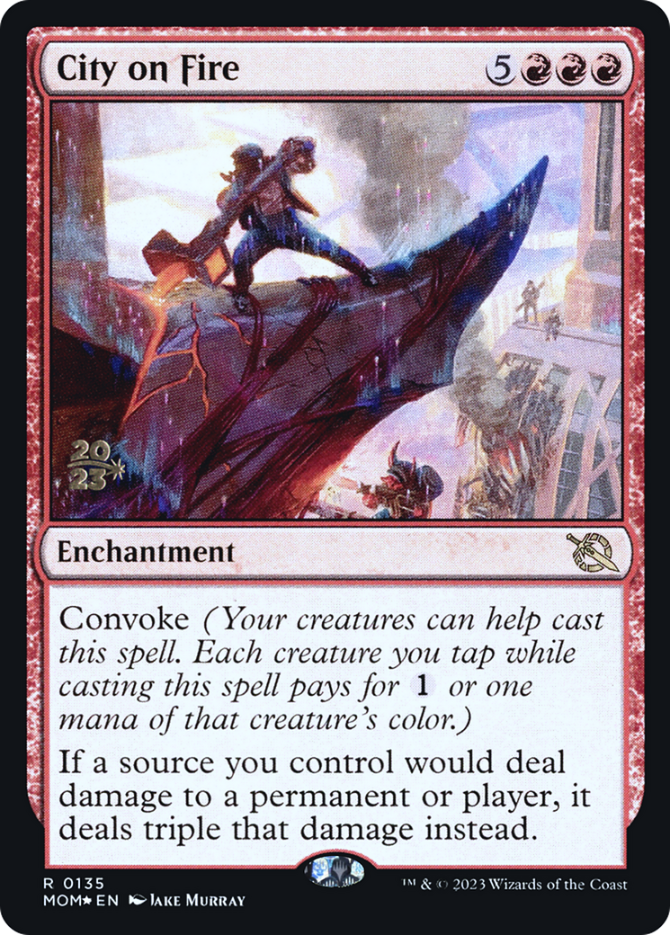 City on Fire [March of the Machine Prerelease Promos] | Odin's Place