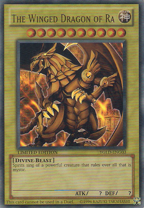 The Winged Dragon of Ra [YGLD-ENG03] Ultra Rare | Odin's Place