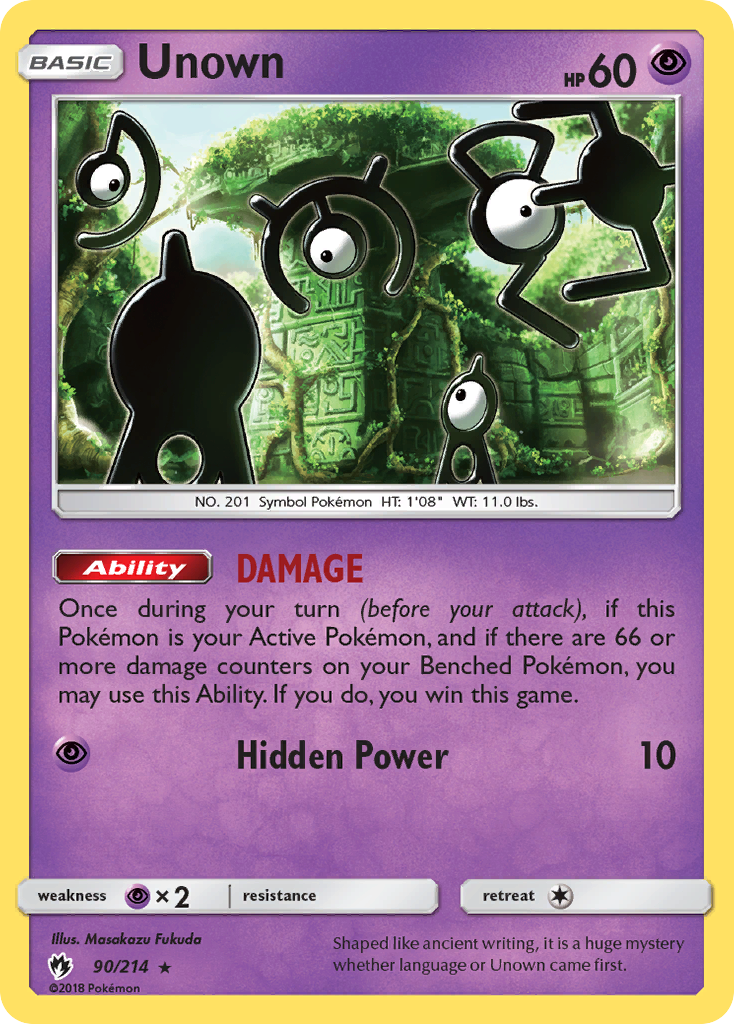 Unown (90/214) [Sun & Moon: Lost Thunder] | Odin's Place